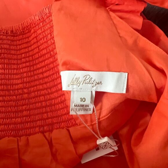 Lilly Pulitzer Tiana Babydoll Top- Size 10 - Picture 3 of 9